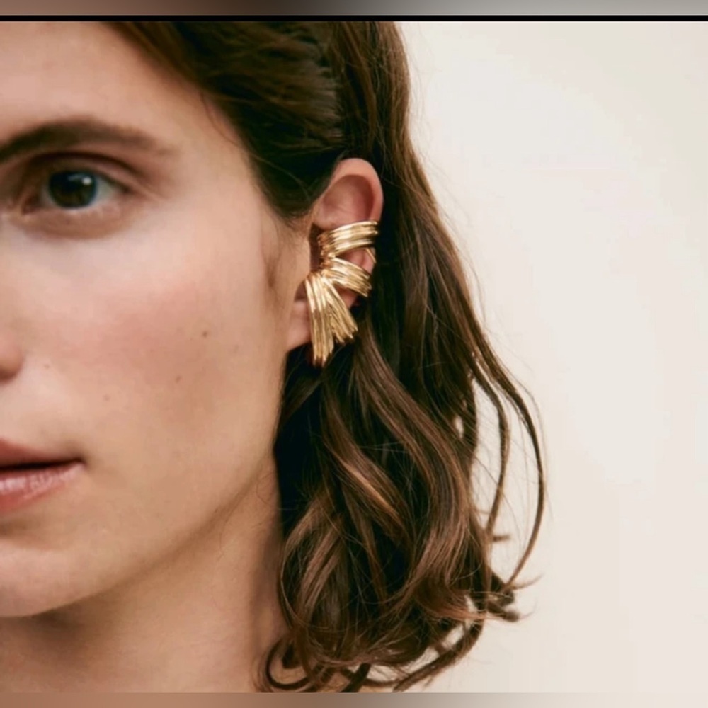 New no tags. Zara Golden Multi-Hoop Ear Cuffs.